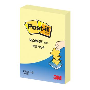 포스트-잇 팝업팩 리필 KR-320 (노랑/3M) 포스트-잇 팝업팩 리필 KR-320 (노랑/3M)