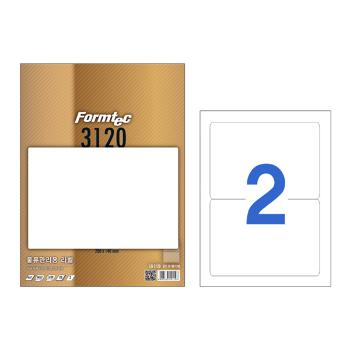 물류관리용 라벨(LQ-3120/20매/2칸/폼텍) 물류관리용 라벨(LQ-3120/20매/2칸/폼텍)