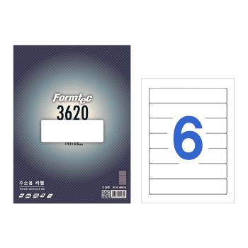 주소용 라벨(LS-3620/100매/6칸/폼텍) 오피스디포