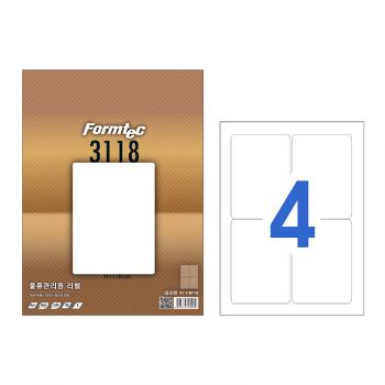 물류관리용 라벨(LQ-3118/20매/4칸/폼텍) 물류관리용 라벨(LQ-3118/20매/4칸/폼텍)