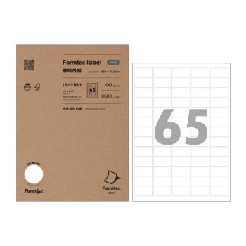 바코드용 라벨(LS-3100/100매/65칸/폼텍) 바코드용 라벨(LS-3100/100매/65칸/폼텍)