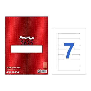 화일인덱스용 라벨(LQ-3625/20매7칸/폼텍) 화일인덱스용 라벨(LQ-3625/20매7칸/폼텍)