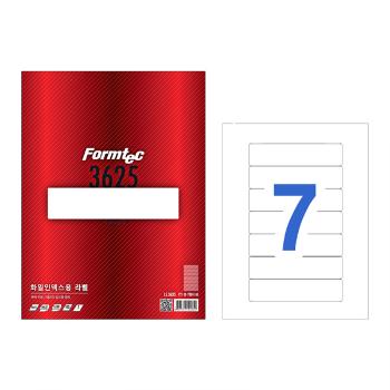 화일인덱스용 라벨(LS-3625/100매/7칸/폼텍)