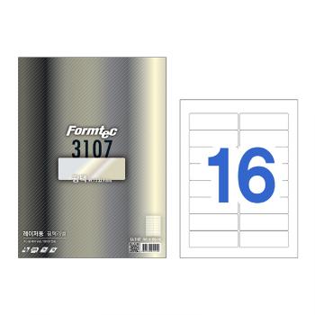 레이져 광택라벨(LA-3107/20매/16칸/폼텍) 레이져 광택라벨(LA-3107/20매/16칸/폼텍)