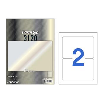 <업체별도배송>레이져 광택라벨(LA-3120/20매/2칸/폼텍) <업체별도배송>레이져 광택라벨(LA-3120/20매/2칸/폼텍)