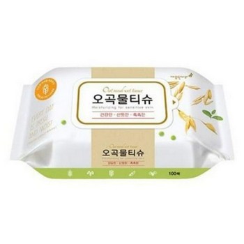 오곡물티슈 캡 (100매/깨끗한나라)