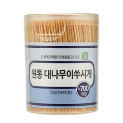 원통 대나무 이쑤시개(약 700개입/애런)