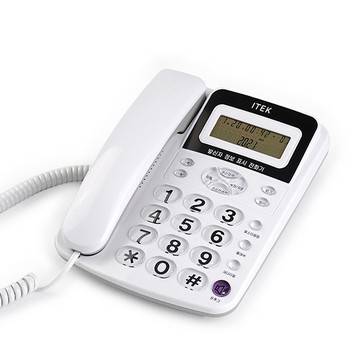 발신자표시 유선전화기(IK-300/화이트/아이텍)