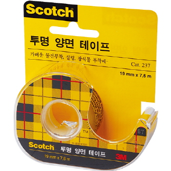 스카치 투명 양면테이프(237D/19mm*7.6M/3M) 스카치 투명 양면테이프(237D/19mm*7.6M/3M)