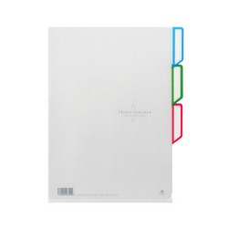 PP인덱스클리어홀더 3포켓(1개/F599-7/문화산업)
