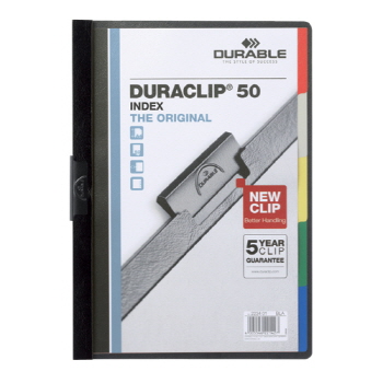 인덱스 클립화일(2234/흑색/50매/DURABLE) 인덱스 클립화일(2234/흑색/50매/DURABLE)