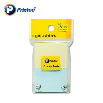 스티키노트(5138YB/100매*2/프린텍)