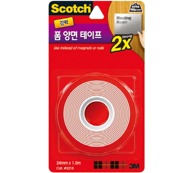 스카치 강력 폼 양면 테이프(3215/3M) 스카치 강력 폼 양면 테이프(3215/3M)