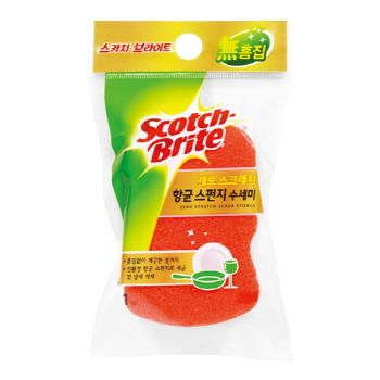 제로스크래치 항균 스펀지 수세미 1입