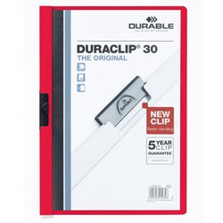 클립화일(2200/적색/30매/DURABLE) 클립화일(2200/적색/30매/DURABLE)