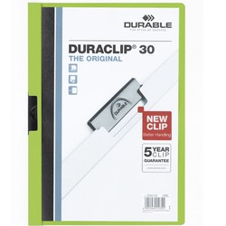 클립화일(2200/연두/30매/DURABLE) 클립화일(2200/연두/30매/DURABLE)