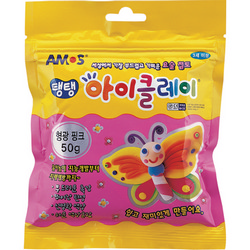 탱탱 아이클레이 파우치 형광핑크(50g)
