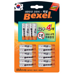 벡셀 알카라인 건전지(AAA12 4)