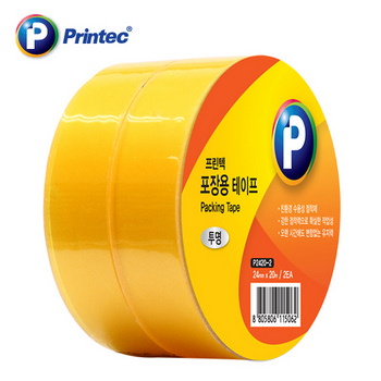 포장용테이프(투명OPP 2EA/P2420-2/24mm x 20m /프린텍) 포장용테이프(투명OPP 2EA/P2420-2/24mm x 20m /프린텍)