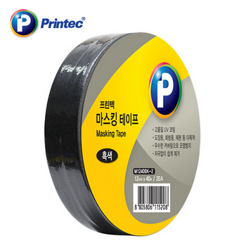 마스킹테이프(흑색2EA /M1240BK-2/12mm x 40m /프린텍) 마스킹테이프(흑색2EA /M1240BK-2/12mm x 40m /프린텍)