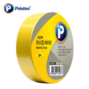 마스킹테이프(노랑/M2410Y /24mm x 10m /프린텍) 마스킹테이프(노랑/M2410Y /24mm x 10m /프린텍)