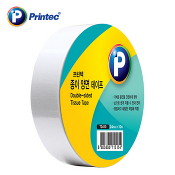 종이양면테이프(1EA /T2410 /24mm x10m/프린텍) 종이양면테이프(1EA /T2410 /24mm x10m/프린텍)