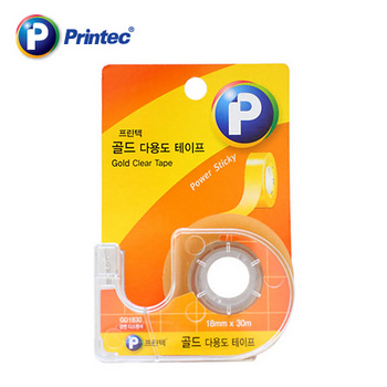 골드다용도테이프(디스펜서/ GD1830 /18mm x 30m/프린텍) 골드다용도테이프(디스펜서/ GD1830 /18mm x 30m/프린텍)