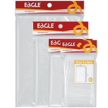 투명한 지퍼봉투(미니/60*90/60매/Eagle)