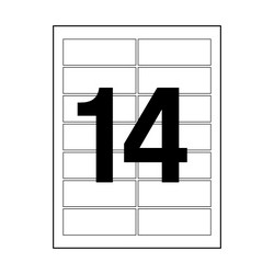 오피스라벨(14칸/100매/오피스디포) 오피스디포