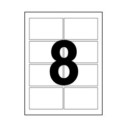 오피스라벨(8칸/100매/오피스디포) 오피스디포