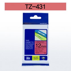 테이프카트리지(TZe-431/12mm/빨강바탕,검정글씨/브라더) 테이프카트리지(TZe-431/12mm/빨강바탕,검정글씨/브라더)