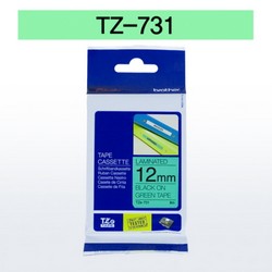테이프카트리지(TZe-731/12mm/녹색바탕,검정글씨/브라더) 테이프카트리지(TZe-731/12mm/녹색바탕,검정글씨/브라더)