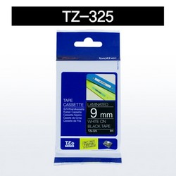 테이프카트리지(TZe-325/9mm/검정바탕,흰글씨/브라더)