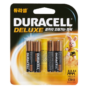 듀라셀 디럭스 알카라인 건전지(AAA4) 듀라셀 디럭스 알카라인 건전지(AAA4)